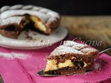 Crostata al cacao ripiena al mascarpone e nutella