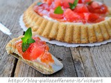 Crostata all’anguria con marmellata e mascarpone