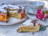 Crostata con crema al caffè dolce goloso