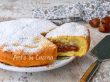 Crostata con crema di castagne e noci