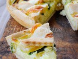 Crostata con patate e zucchine alla ricotta veloce