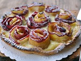 Crostata con rose di mele