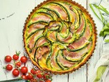 Crostata con speck e zucchine