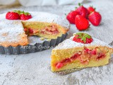 Crostata di fragole e crema ripiena