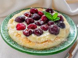 Crostata di sfoglia crema e ciliegie