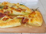 Crostata di sfoglia patate e speck veloce