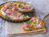 Crostata di zucchine e prosciutto leggera