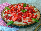 Crostata integrale fragole e crema leggera