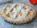 Crostata mele e noci con mascarpone