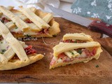 Crostata salata speck e provola senza sfoglia