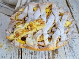 Crostata strudel di mele con pasta frolla