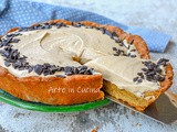 Crostata tiramisù con crema senza uova