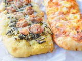 Crostoni di pizza farciti ricetta gustosa e sfiziosa