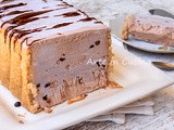 Dolce alla nutella e gocce di cioccolato freddo