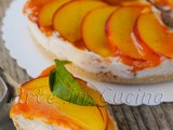 Dolce freddo alle pesche ricotta e marmellata