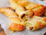 Dolci di sfoglia per colazione alla nutella veloci