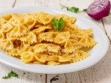 Farfalle al pesto di noci e speck