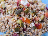 Farro alle verdure con zucchine all’insalata