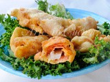 Finocchi fritti in pastella con prosciutto veloci