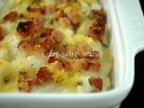 Finocchi gratinati al forno con pancetta e mozzarella