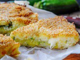 Focaccia morbida patate e ricotta con zucchine filante