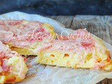 Focaccia rovesciata al prosciutto e provola veloce