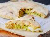 Focaccia schiacciata velocissima zucchine e provola