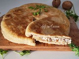 Focaccia veloce ricotta e noci in padella