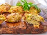 Focaccine di zucchine e speck al forno