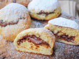 Focaccine dolci alla ricotta con nutella in padella