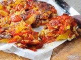 Frittata di peperoni e formaggio in padella o forno