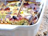 Frittata di zucchine e prosciutto al forno