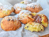 Frolle con gocce di cioccolato e nutella veloci senza burro