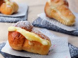 Funghetti alla crema pasticcera brioche facili