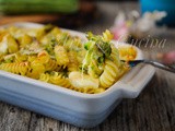 Fusilli con zucchine e provola gratinati al forno