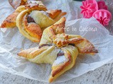 Girandole di frolla alla nutella dolce di Carnevale