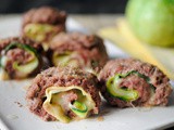 Girelle di carne al forno con zucchine e provola