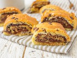 Girelle di frolla nutella e gocce di cioccolato