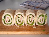 Girelle di piadina con prosciutto e stracchino