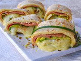 Girelle di piadina mortadella e zucchine