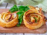 Girelle di sfoglia con zucchine e robiola