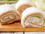 Girelle di tramezzino con mortadella