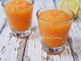 Granita di melone senza gelatiera dolce freddo al cucchiaio