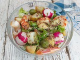 Insalata patate e gamberi estiva