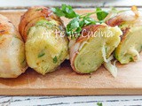 Involtini di pancetta con zucchine e patate