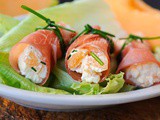 Involtini di prosciutto crudo melone e formaggio