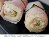 Involtini di prosciutto ripieni con pancarrè formaggio e tonno