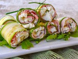 Involtini di zucchine e prosciutto senza cottura