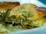 Lasagna con carciofi e provola