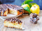Melamangio torta di mele ricoperta di crema e cioccolato
